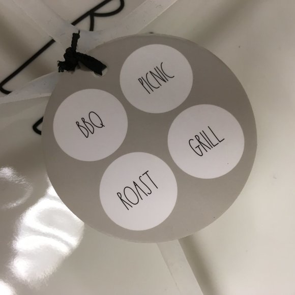 Rae Dunn Fun BBQ melamine salad desert plate set of 8 - Picture 3 of 11